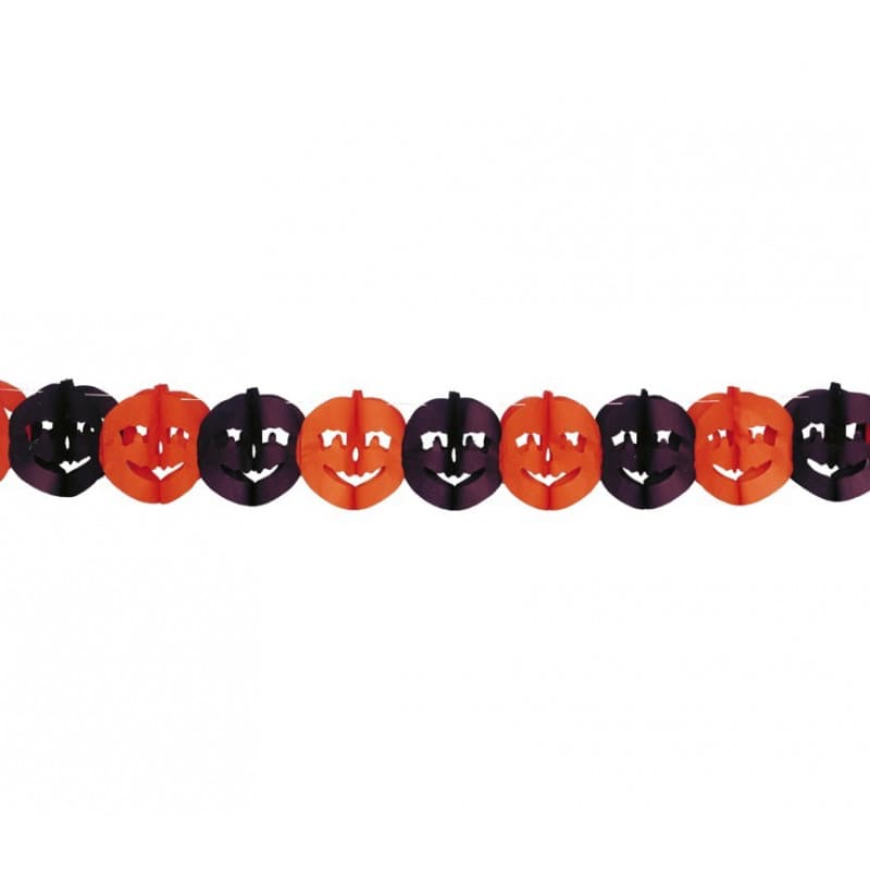 GUIRLANDE CITROUILLES HALLOWEEN 3m x 22cm