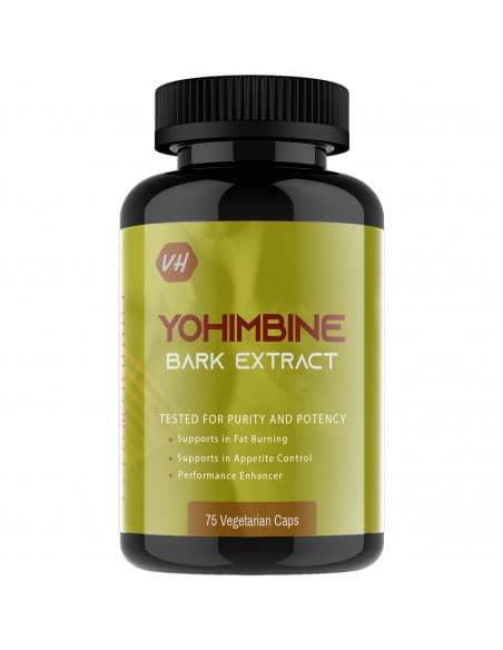Buy Yohimbine Bark Extract 75 Capsules Extra Strength Fat Burner