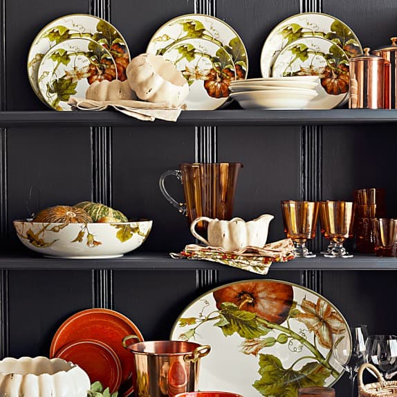 Botanical Pumpkin Dinnerware Collection | Williams Sonoma