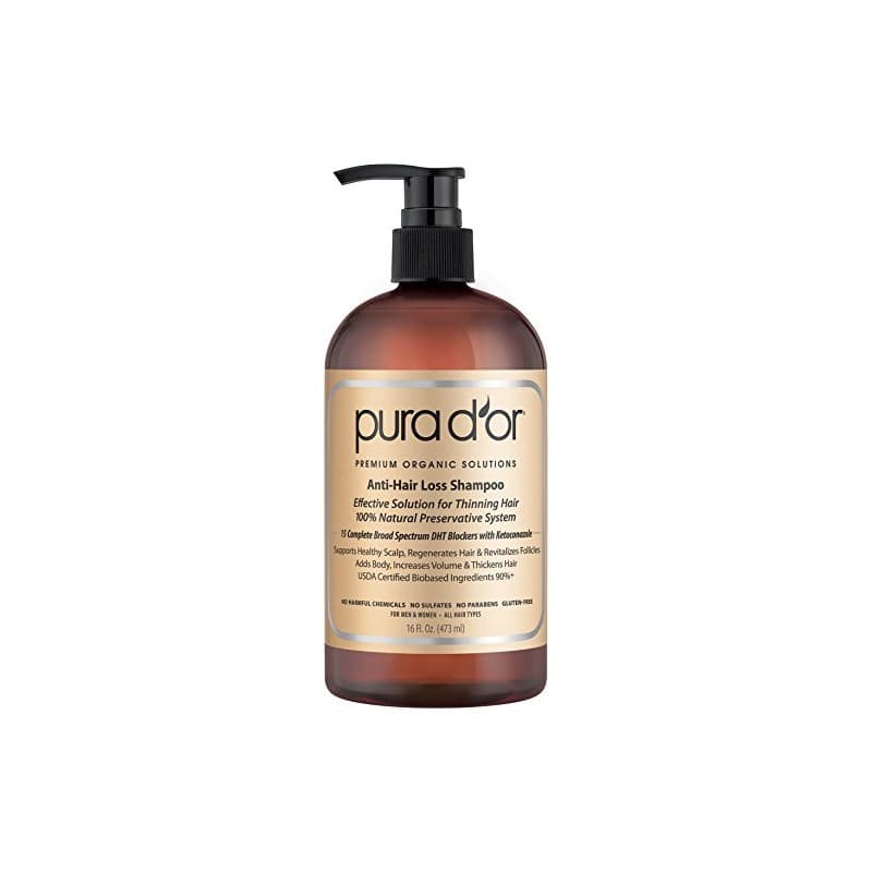 Perte PURA D'OR Anti-cheveux haut de gamme Huile d'Argan Bio