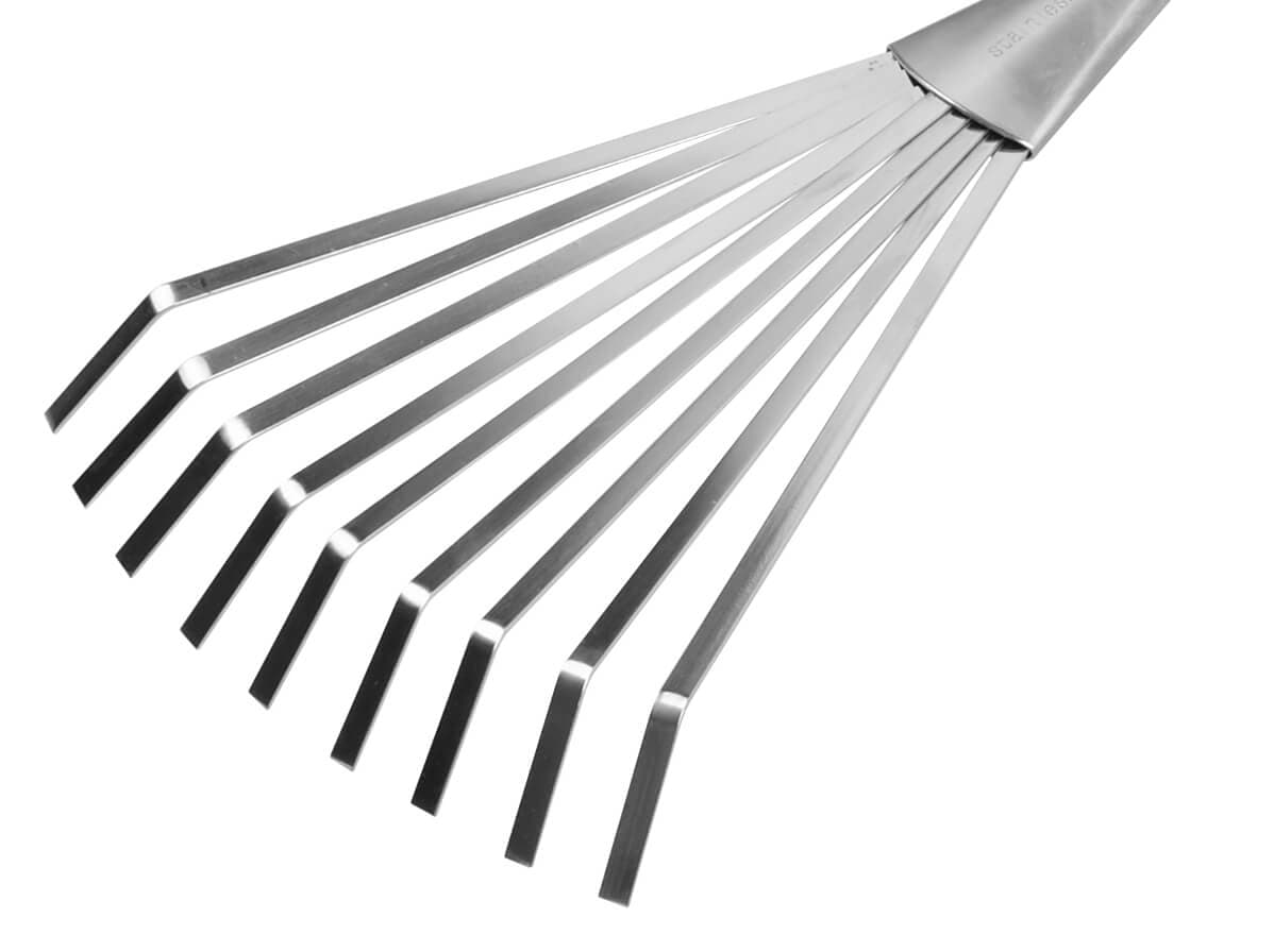 Stainless Steel Hand Leaf Rake - Yardsmith®